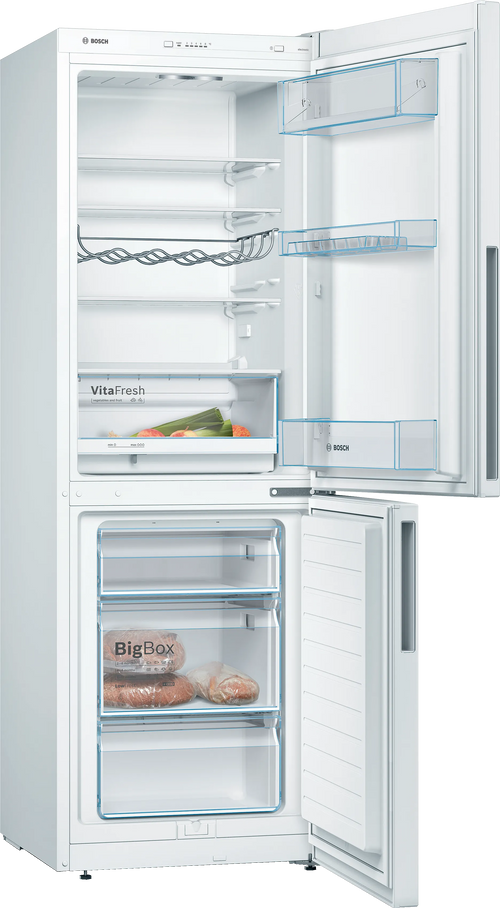 Bosch KGV336WEAG - White Fridge Freezer - 176cm - E Energy Rating