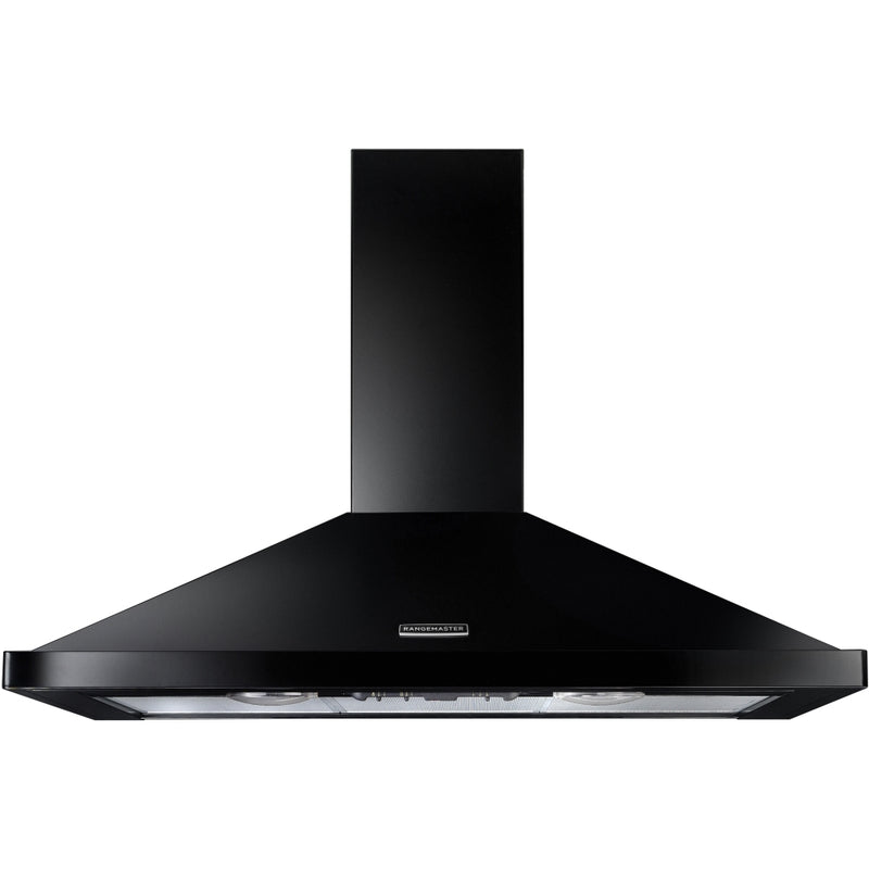 Rangemaster RHDC110BL/C - Black/Chrome 110cm Chimney Extractor - 480 m³/h - B energy