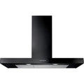 Rangemaster UHDF90BL - Black 90cm Chimney Cooker Hood - 610m³/h Extraction - B Rated