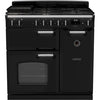 Rangemaster CL90DFPGBL/CM1 - Black/Chrome 90cm Dual Fuel Range Cooker - A Energy