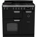 Rangemaster CL90DFPGBL/CM1 - Black/Chrome 90cm Dual Fuel Range Cooker - A Energy