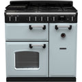 Rangemaster CL90DFPMSB/CM1 - Misty Blue/Chrome 90cm Dual Fuel Range Cooker - A Rated