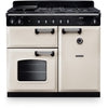 Rangemaster CL100DFPPCR/CM1 - Pale Cream/Chrome 100cm Dual Fuel Range Cooker - 80L/82L - A Energy