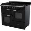 Rangemaster Classic - Black/Chrome 110cm Dual Fuel Range Cooker - 189L Capacity - A Rated
