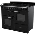 Rangemaster Classic - Black/Chrome 110cm Dual Fuel Range Cooker - 189L Capacity - A Rated