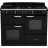 Rangemaster Classic - Black/Chrome 110cm Dual Fuel Range Cooker - 189L Capacity - A Rated