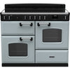Rangemaster Classic - Misty Blue / Chrome 110cm Induction Range Cooker - A Rated