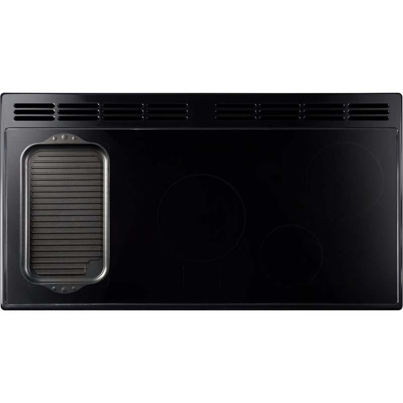 Rangemaster Classic Deluxe - Bordeaux/Chrome Range Cooker - 90cm Induction - A Energy Rating