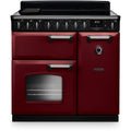 Rangemaster Classic Deluxe - Bordeaux/Chrome Range Cooker - 90cm Induction - A Energy Rating