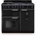Rangemaster CLDL100DFPCBL/CM1 - Black/Chrome 100cm Dual Fuel Range Cooker - A Energy Rating