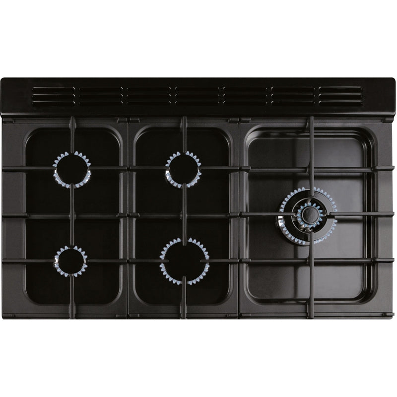 Rangemaster CLDL100DFPSLT/CM1 - Slate/Chrome 100cm Dual Fuel Range Cooker - A Energy Rating