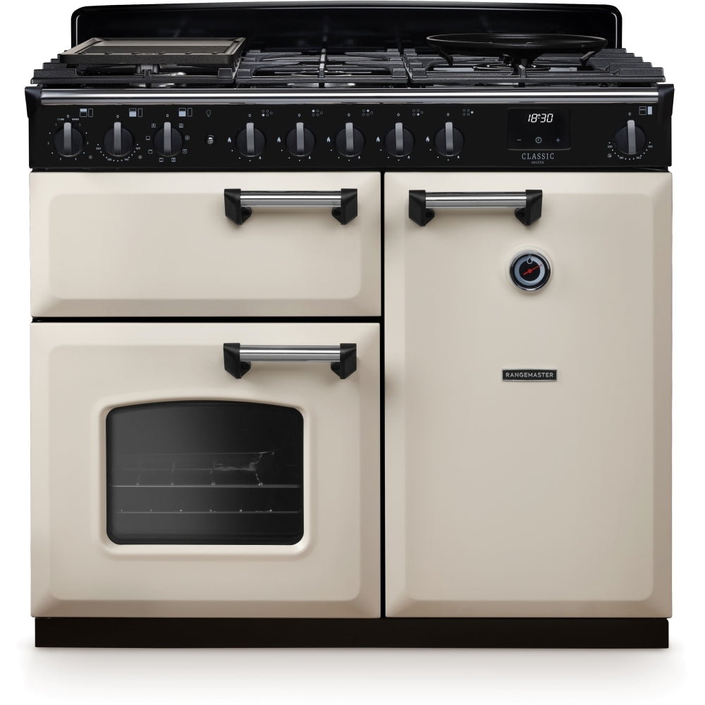 Rangemaster CLDL100DFPPCR/CM1 - Cream Range Cooker - Dual Fuel - A Ene ...