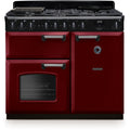 Rangemaster CLDL100DFPBOR/CM1 - Bordeaux/Chrome Range Cooker - 100cm Dual Fuel - A Energy