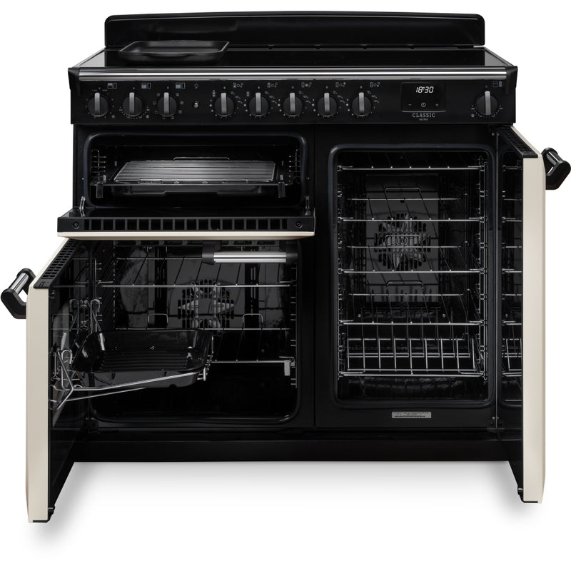 Rangemaster CLDL100EIPCBL/CM1 - Charcoal Black/Chrome 100cm Range Cooker - Induction - A Rated