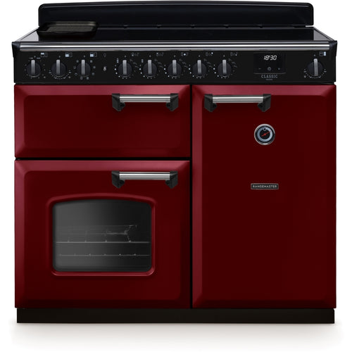Rangemaster CLDL100EIPBOR/CM1 - Bordeaux/Chrome 100cm Range Cooker - Induction - A Energy