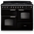 Rangemaster CLDLO110DFPGBL/CM1 - Black/Chrome 110cm Dual Fuel Range Cooker - 80L Oven - A Energy