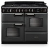 Rangemaster Classic Deluxe - Slate/Chrome Dual Fuel Range Cooker - 110cm - A Energy