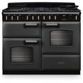 Rangemaster Classic Deluxe - Slate/Chrome Dual Fuel Range Cooker - 110cm - A Energy