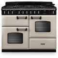 Rangemaster Classic Deluxe - Cream 110cm Dual Fuel Range Cooker - 5 Burner with Ceramic Zones - A Energy