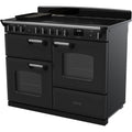 Rangemaster Classic Deluxe - Charcoal Black/Chrome Range Cooker - 110cm Induction - A Energy