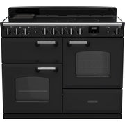 Rangemaster Classic Deluxe - Charcoal Black/Chrome Range Cooker - 110cm Induction - A Energy