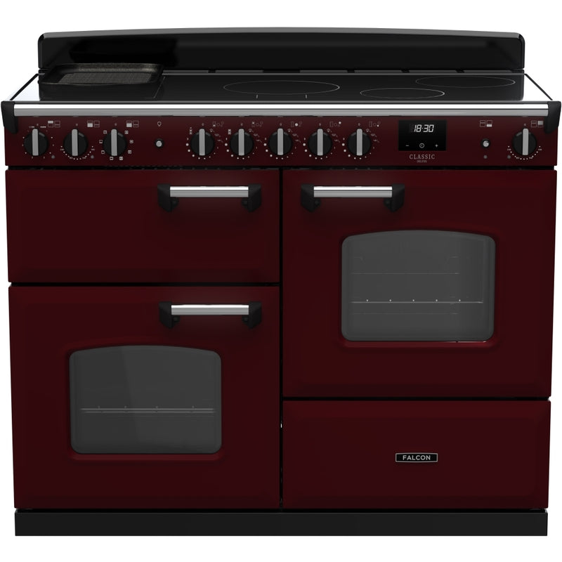 Rangemaster CLDLO110EIPBOR/CM1 - Bordeaux/Chrome 110cm Range Cooker - Induction Hob - A Energy