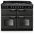 Rangemaster Classic Deluxe - Slate/Chrome 110cm Dual Fuel Range Cooker - 216L Capacity - A Energy Rating