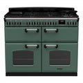 Rangemaster CLDLB110DFPMGR/CM1 - Charcoal Black 110cm Dual Fuel Range Cooker - Chrome Trim - 5 Year Warranty
