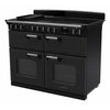 Rangemaster Classic Deluxe - Black/Chrome Range Cooker - 110cm Induction - A Energy Rating