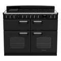 Rangemaster Classic Deluxe - Black/Chrome Range Cooker - 110cm Induction - A Energy Rating