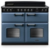 Rangemaster CLDLB110EIPSTB/CM1 - Stone Blue/Chrome 110cm Range Cooker - Induction - A Rated