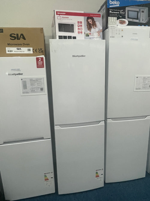 Montpellier MNF167EW - White Freestanding 50/50 Frost Free Fridge Freezer - E energy - Display