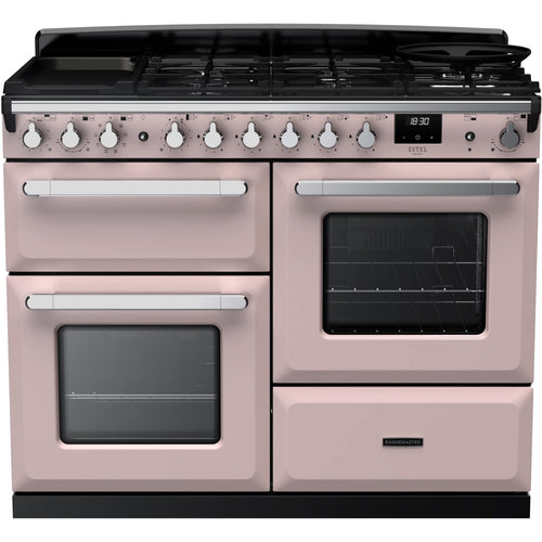 Rangemaster ESDLO110DFPPPK/CM1 Estel Deluxe 110cm Dual Fuel Pale Pink/Chrome
