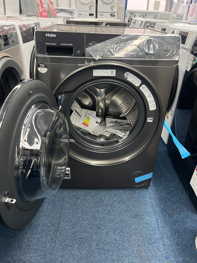 Haier HW100-B14959S8U1 - Graphite Freestanding 10KG Washing Machine - 1400 RPM - A energy - Unboxed