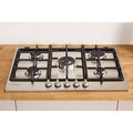 Indesit THP 751 W/IX/I - Inox Gas Hob - 73cm - 5 Burners