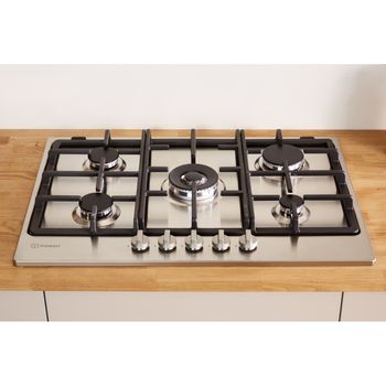 Indesit THP 751 W/IX/I - Inox Gas Hob - 73cm - 5 Burners