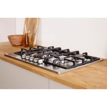 Indesit THP 751 W/IX/I - Inox Gas Hob - 73cm - 5 Burners