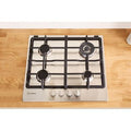 Indesit THP 641 W/IX/I - Stainless Steel 4 Burner Gas Hob