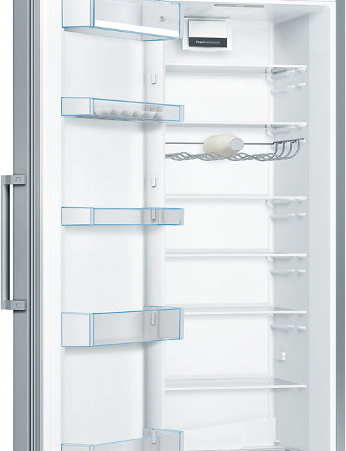 Bosch Series 4 KSV36VLEP - Stainless steel look Freestanding Fridge - E energy