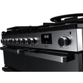Rangemaster EDDL100DFGBLK/CM1 Edge Deluxe 100cm Dual Fuel Black Glass/Chrome