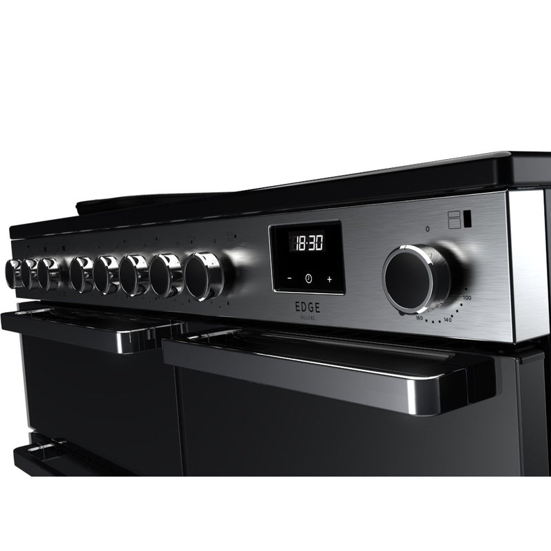 Glass Ranger Master Rangemaster EDDL100EIGBLK/CM1 Edge Deluxe 100cm Induction Black Glass ...