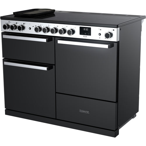 Rangemaster EDDLO110EIGBLK/CM1 Edge Deluxe 110cm Induction Black Glass/Chrome
