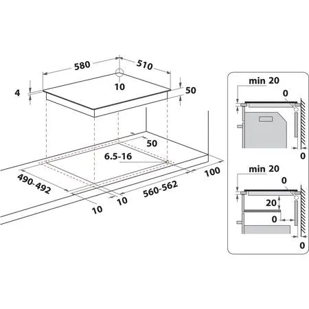 Indesit RI 860 C - Black 4 Zone Ceramic Hob