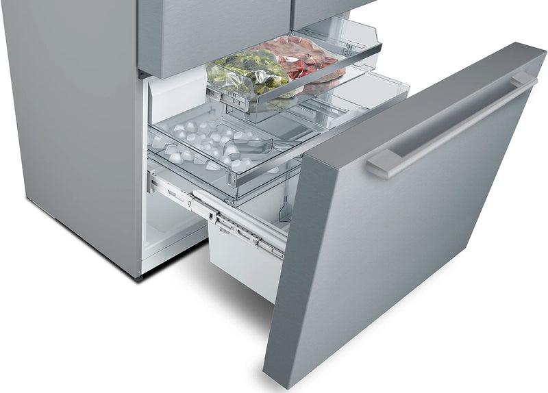 Bosch Series 8 KFF96PIEP - Stainless steel Side by Side Frost Free Fridge Freezer - E energy