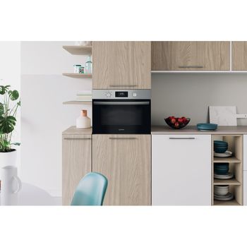 Indesit IP 252R XUK - Stainless Steel Built-in Microwave and Grill - 40L - 900W