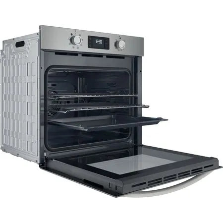 Indesit IO 253 X UK - Stainless Steel Single Oven - 66L - A Energy