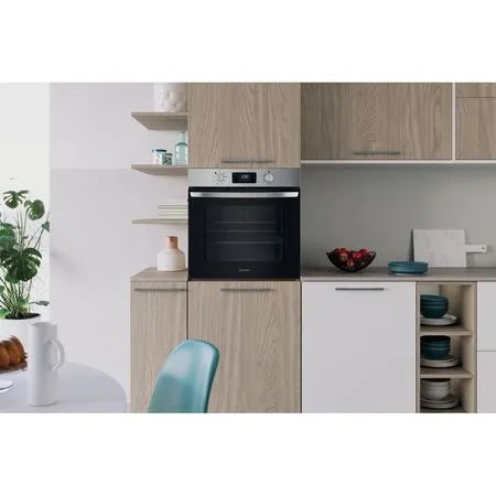 Indesit IO 253 X UK - Stainless Steel Single Oven - 66L - A Energy