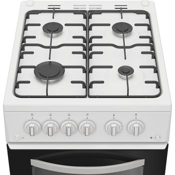 Indesit ITG5GMW - White Gas Twin Cooker - 54L Capacity - A+ Energy