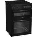 Indesit ITE6VMB - Black Electric Cooker - 60cm Ceramic Hob - A Rated