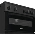 Indesit ITE6VMB - Black Electric Cooker - 60cm Ceramic Hob - A Rated